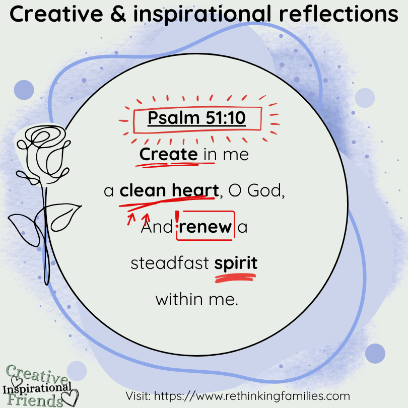 Psalm 51:10 for Wonderfully Wired & Well © copyright