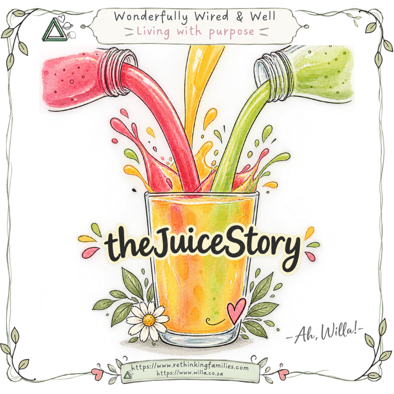 theJuiceStory for Wonderfully Wired & Well © copyright 