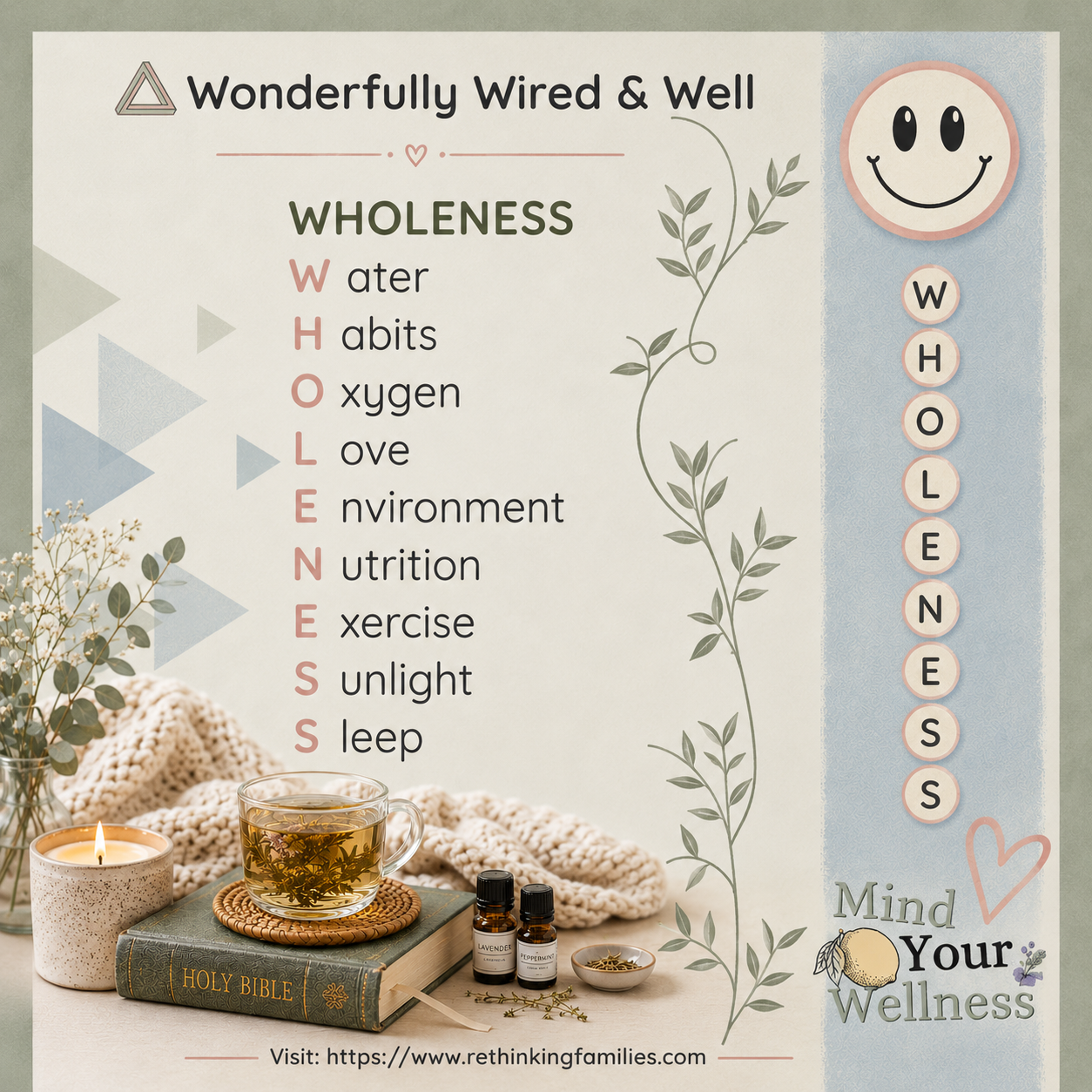WHOLENESS for Wonderfully Wired & Well © copyright