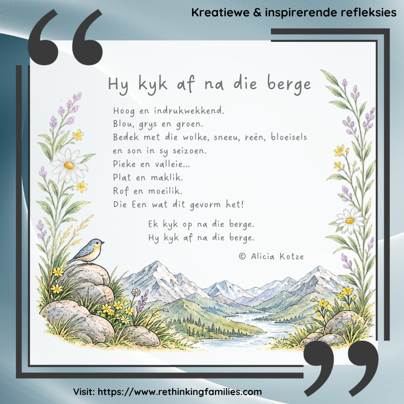 Hy kyk af na die berge deur Alicia Kotze for Wired & Well © copyright