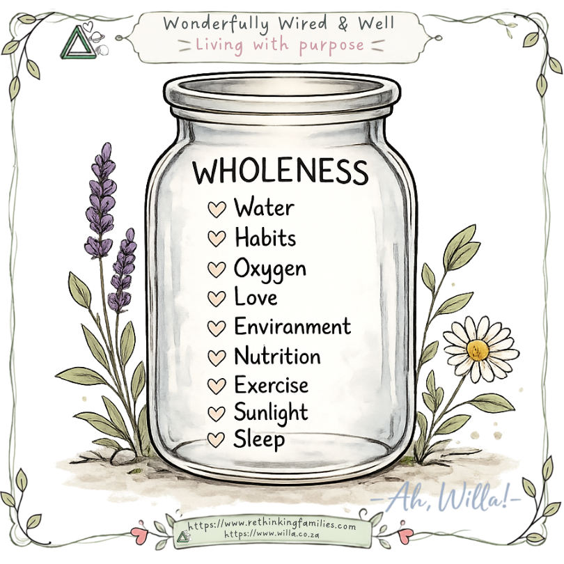 WHOLENESS for Wonderfully Wired & Well © copyright