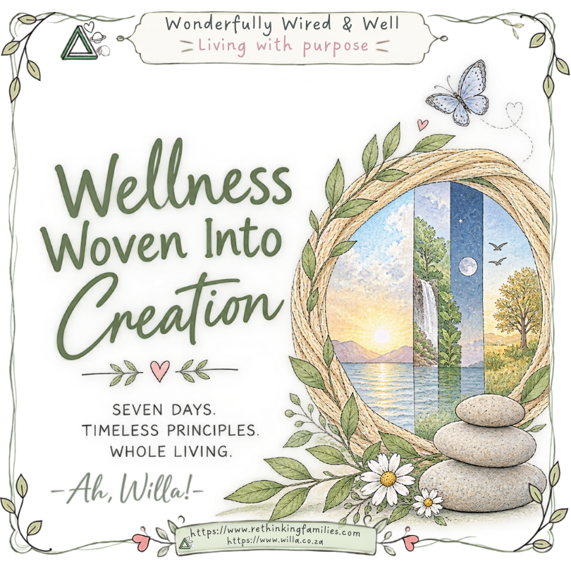 Wellness Woven Into Creation for Wonderfully Wired & Well © copyright